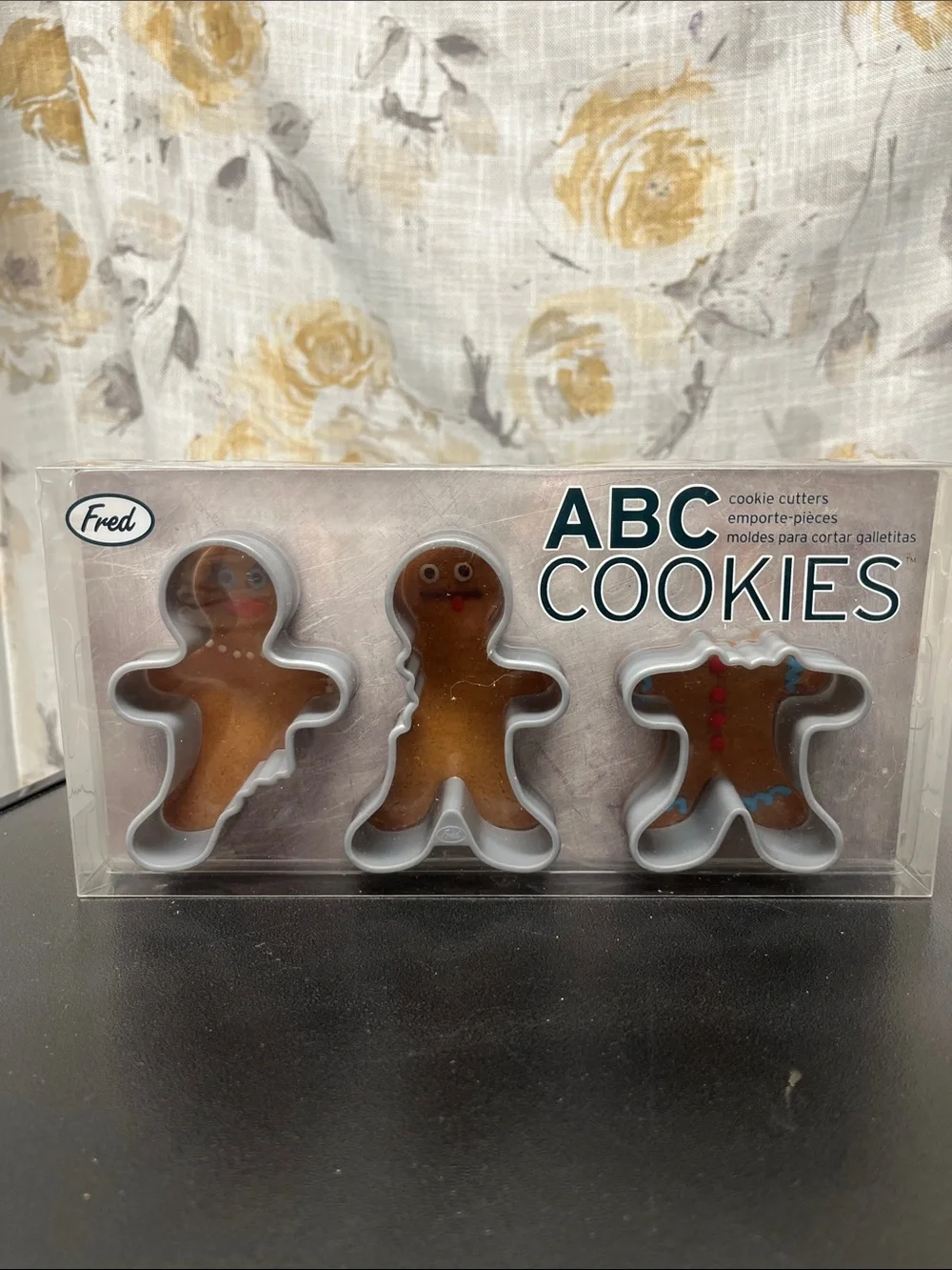 Fred White ABC Gingerbread Man Cookie Cutters Set - 3 Pieces